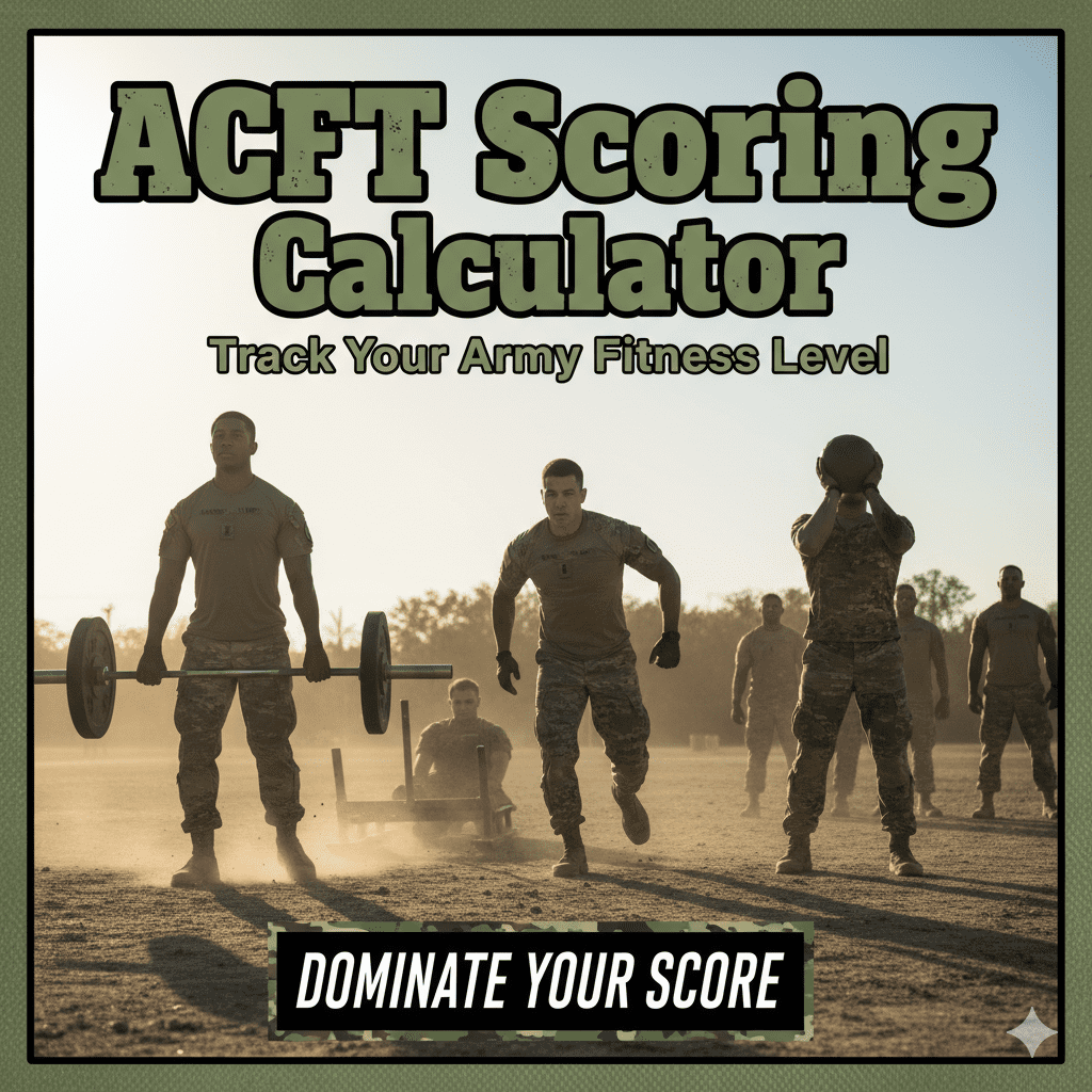 acft scoring calculator track your acft score
