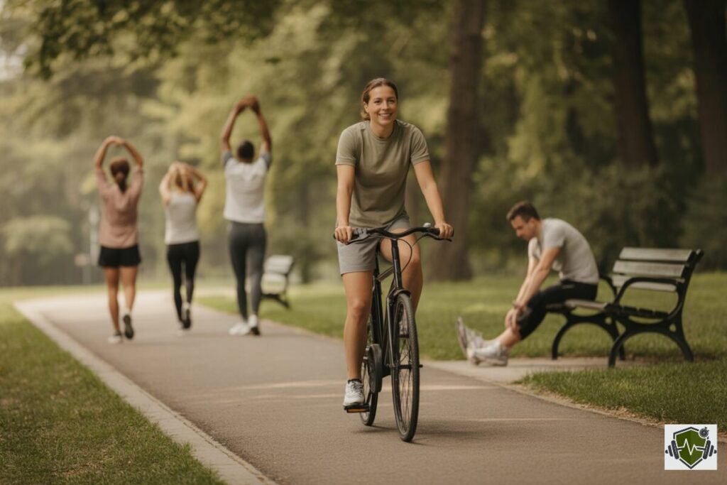 low intensity active recovery exercises – Combat fitness
